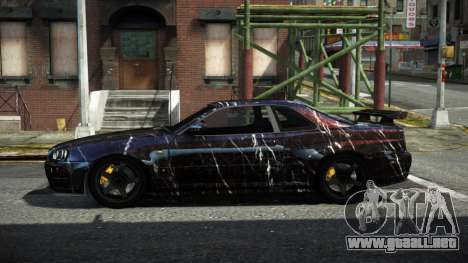 Nissan Skyline R34 F-Sport S8 para GTA 4