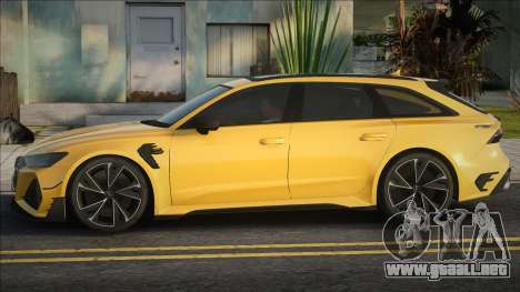 Audi RS6 Avant Yellow para GTA San Andreas