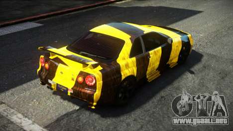 Nissan Skyline R34 F-Sport S13 para GTA 4