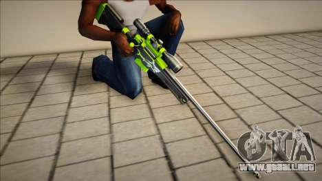 Green Sniper Rifle 1 para GTA San Andreas