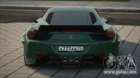 Ferrari 458 CCD para GTA San Andreas