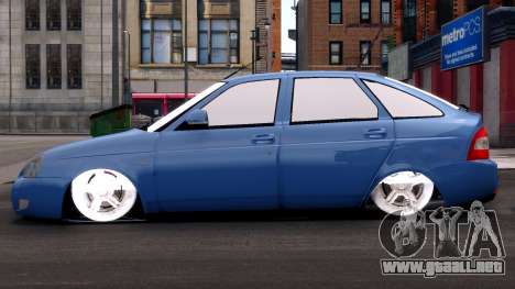 Lada Priora Hetchbek Blue para GTA 4