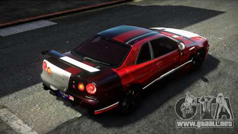 Nissan Skyline R34 F-Sport S9 para GTA 4