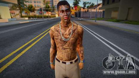 Tattoo man [Face and body] para GTA San Andreas