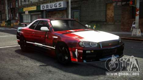 Nissan Skyline R34 F-Sport S9 para GTA 4