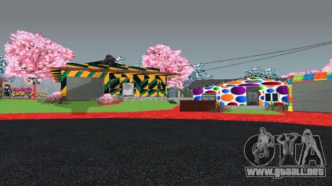Colorida calle de la arboleda para GTA San Andreas