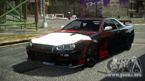 Nissan Skyline R34 F-Sport S9 para GTA 4