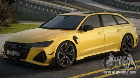 Audi RS6 Avant Yellow para GTA San Andreas