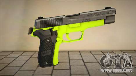 Green Colt45 weapon para GTA San Andreas