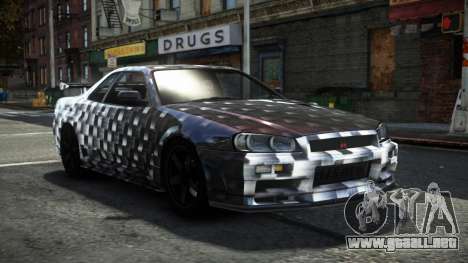 Nissan Skyline R34 F-Sport S12 para GTA 4