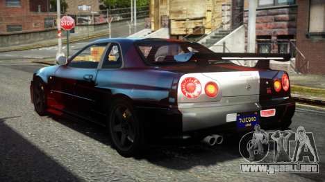 Nissan Skyline R34 F-Sport S9 para GTA 4