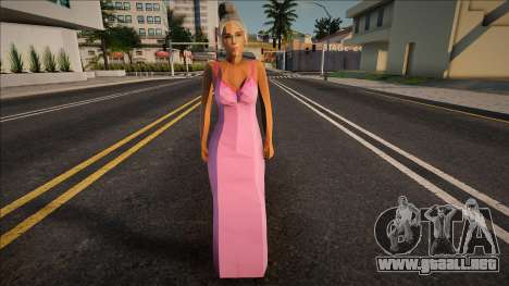 Chica Svetlana con un vestido para GTA San Andreas