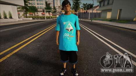 Blue T-shirt Man para GTA San Andreas