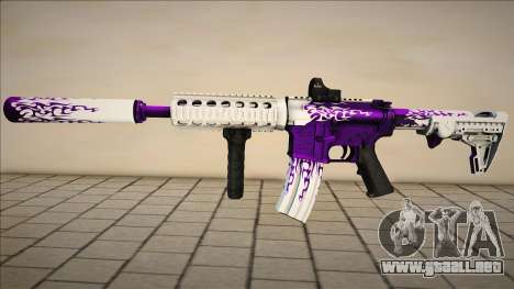 Purple M4 [v1] para GTA San Andreas