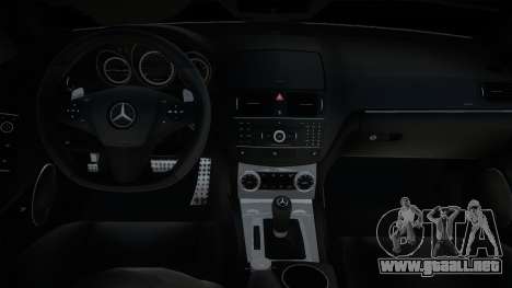 Mercedes-Benz C 63 AMG White para GTA San Andreas