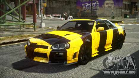 Nissan Skyline R34 F-Sport S13 para GTA 4