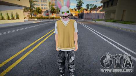 Skin With Rabbit Mask para GTA San Andreas