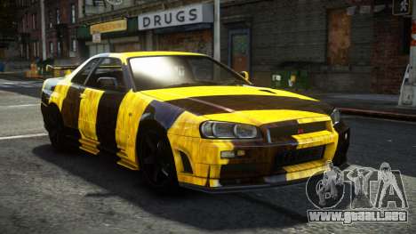 Nissan Skyline R34 F-Sport S13 para GTA 4