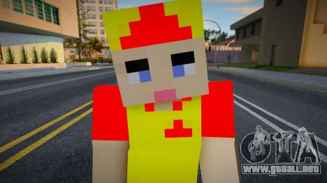 Minecraft Ped Wmypizz para GTA San Andreas