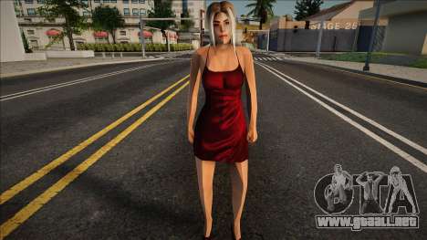 Julia con un vestido de noche para GTA San Andreas