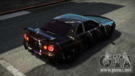 Nissan Skyline R34 F-Sport S8 para GTA 4