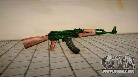 Green AK-47 [v1] para GTA San Andreas