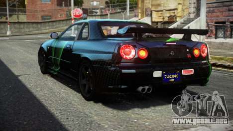 Nissan Skyline R34 F-Sport S11 para GTA 4