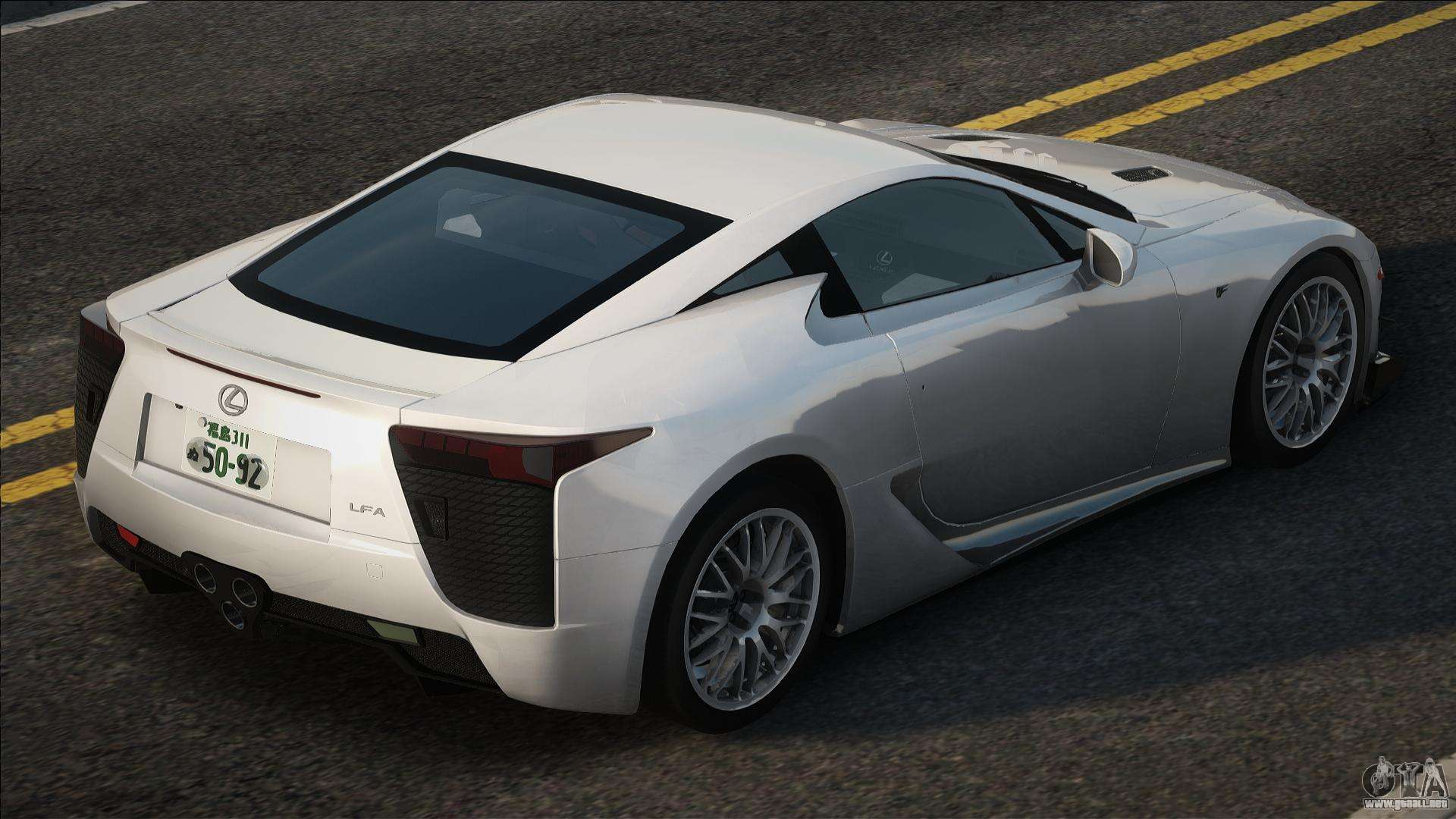 Lexus LFA White para GTA San Andreas