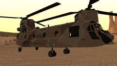 Camuflaje del desierto del CH-47 Chinook iraní - IRIAA para GTA San Andreas