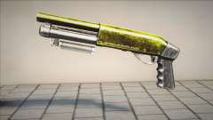 Gold - Green Chromegun para GTA San Andreas