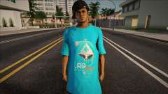 Blue T-shirt Man para GTA San Andreas