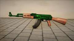 Green AK-47 [v1] para GTA San Andreas
