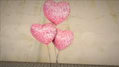 Globos de corazón rosa