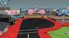 Colorida calle de la arboleda para GTA San Andreas