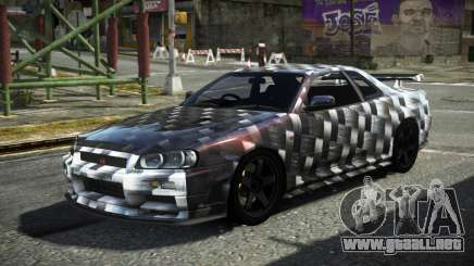 Nissan Skyline R34 F-Sport S12 para GTA 4