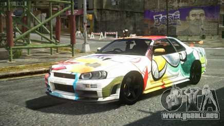 Nissan Skyline R34 F-Sport S5 para GTA 4