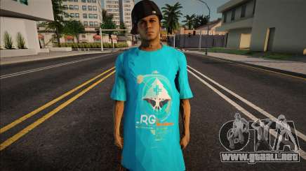 Blue T-shirt Man para GTA San Andreas