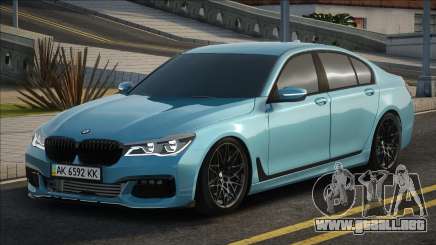 BMW 750I XDrive New Plate para GTA San Andreas