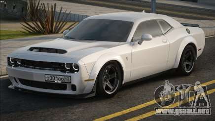 Dodge Challenger SRT Demon White para GTA San Andreas