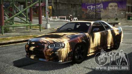 Nissan Skyline R34 F-Sport S14 para GTA 4