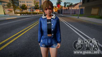 DOAXVV Misaki - Denim Jacket Destroyed Shorts v2 para GTA San Andreas