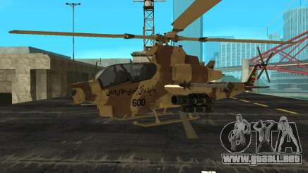 Campana iraní AH-1 cobra camuflaje del desierto - IRIAA para GTA San Andreas