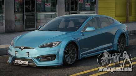 Tesla Model S P90D Blue para GTA San Andreas