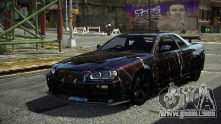 Nissan Skyline R34 F-Sport S8 para GTA 4