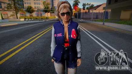 DOAXVV Helena Douglas - Varsity Jacket Boston Re para GTA San Andreas