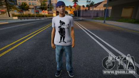 Gopnik en camiseta con un lobo Nu Pogodi para GTA San Andreas