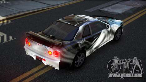 Nissan Skyline R34 PNZ S6 para GTA 4