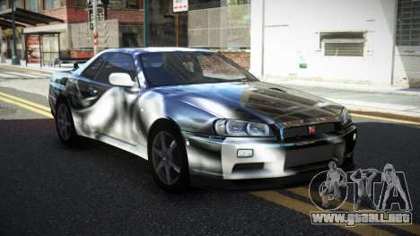 Nissan Skyline R34 PNZ S6 para GTA 4