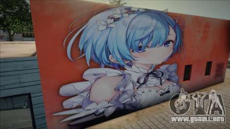 Mural Rem Rezero para GTA San Andreas