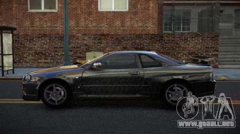 Nissan Skyline R34 PNZ S10 para GTA 4